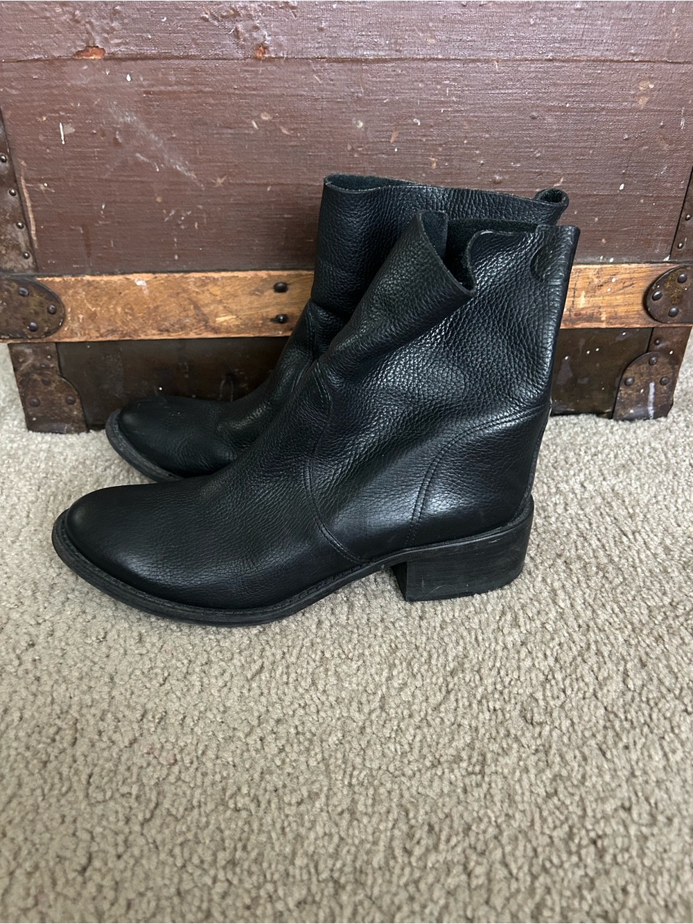 Tory Burch Classic Black Leather Ankle Boots - Women's